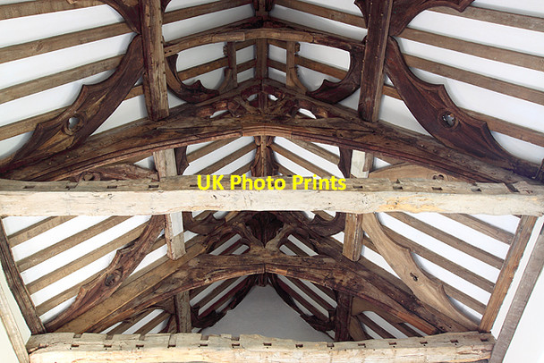 Photo 6"x4" Fiddleford Manor House: Hall Roof Timbers Fiddleford c2009