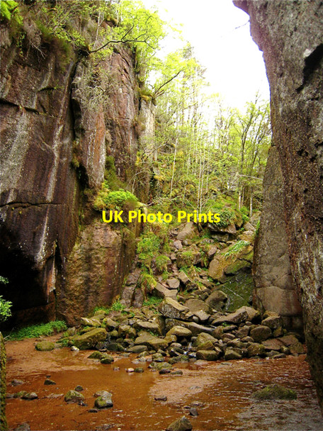 Photo 6"x4" Burn O'Vat: The Vat waterfall Inchmarnoch c2009
