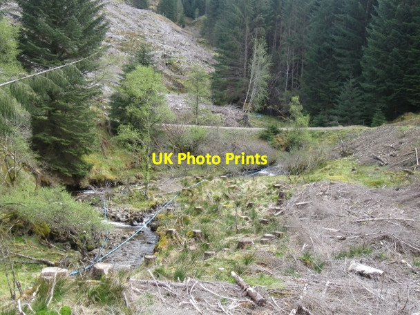 Photo 6"x4" Allt an t-S\u00c3\u00acdhein with blue water pipes & trackway Laggan\/NN2996 c2009
