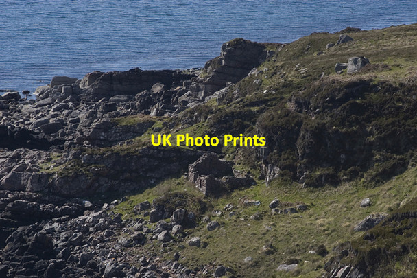 Photo 6"x4" Ruined house alongside track from Redpoint Loch a' Bhaid-fhearna c2009