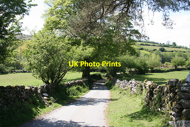Photo 6"x4" Widecombe in the Moor: lane by East Shallowford Higher Dunstone c2009