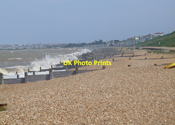 Photo 6"x4" Tankerton shore Whitstable c2009