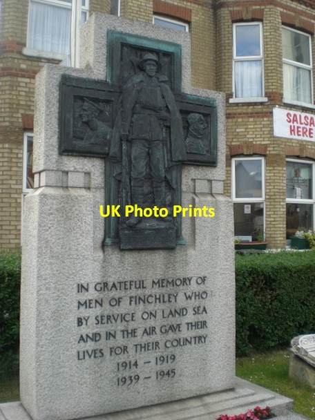 Photo 6"x4" Finchley War Memorial, Ballards Lane N12 Friern Barnet c2009