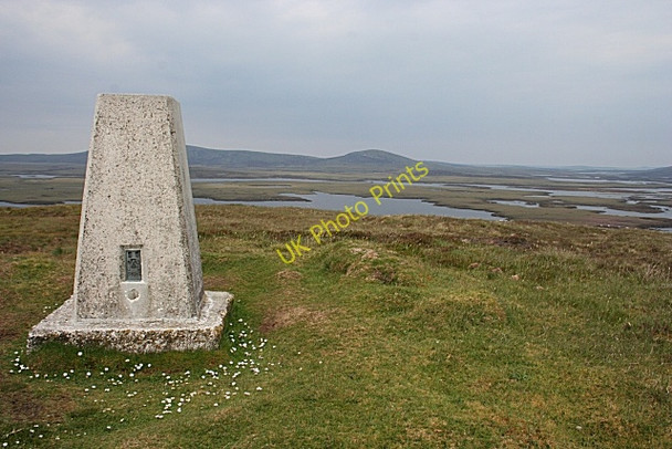 Photo 6"x4" Triangulation Pillar Loch Euphort c2009