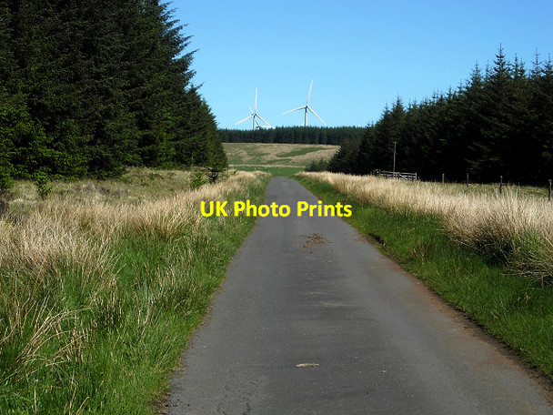 Photo 6"x4" Road to Overmuir Pogiven Burn c2009