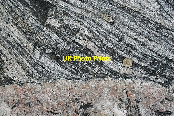 Photo 6"x4" Sheared Gneiss Islibhig c2009