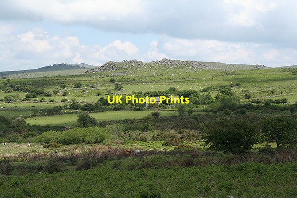Photo 6"x4" Walkhampton: towards Routrundle Sampford Spiney c2009