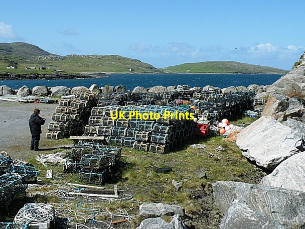 Photo 6"x4" Lobster Creels Ceann Tangabhal c2009