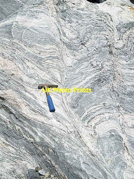 Photo 6"x4" Shear Zone in Lewisian Gneiss Ceann Tangabhal c2009