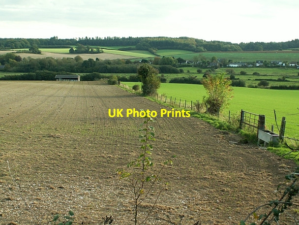 Photo 6"x4" Fields to the east of Tolpuddle Affpuddle c2007