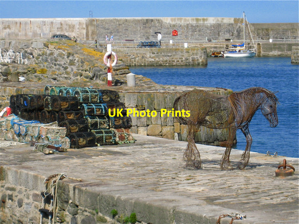 Photo 6"x4" Portsoy: Art on the quay Portsoy c2009