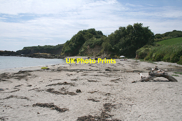 Photo 6"x4" Fowey: West Beach, Polridmouth Fowey c2009