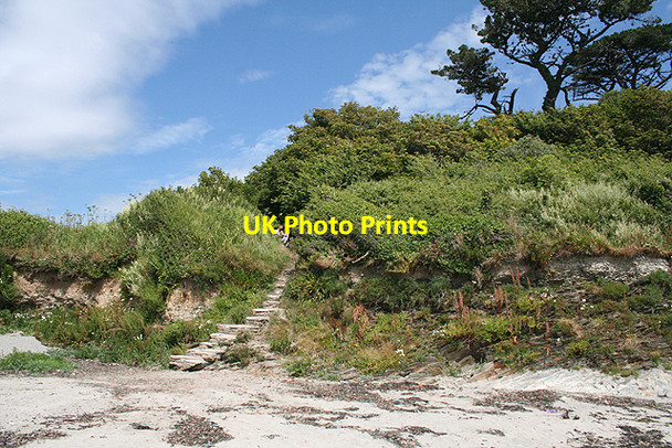 Photo 6"x4" Fowey: steps at West Beach Fowey c2009