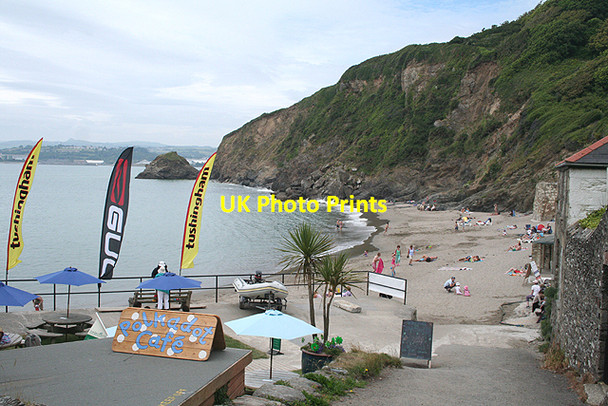 Photo 6"x4" Fowey: beach at Polkerris Polkerris c2009