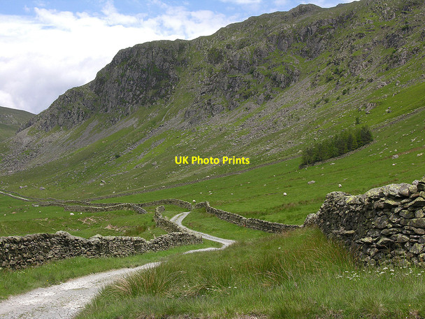 Photo 6"x4" Drove road heading up Long Sleddale Sadgill c2009