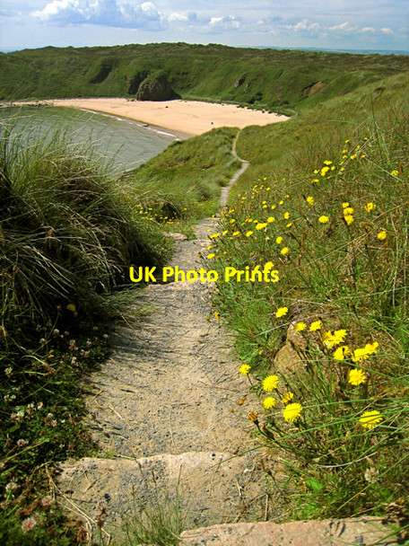 Photo 6"x4" Hackley Bay from the cliff top Collieston\/NK0328 c2009