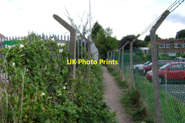 Photo 6"x4" Footpath towards the railway, Budbrooke industrial estate Warwick c2009
