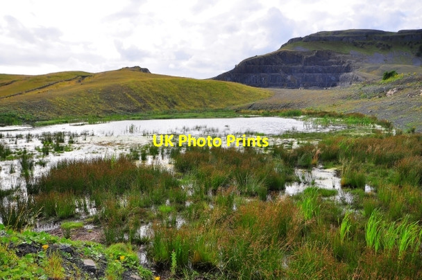 Photo 6"x4" Dry Rigg quarry and lake Foredale c2009