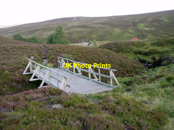 Photo 6"x4" Bridge, Caochan Ruighe Chrosaidh River Dulnain\/NH8015 c2009
