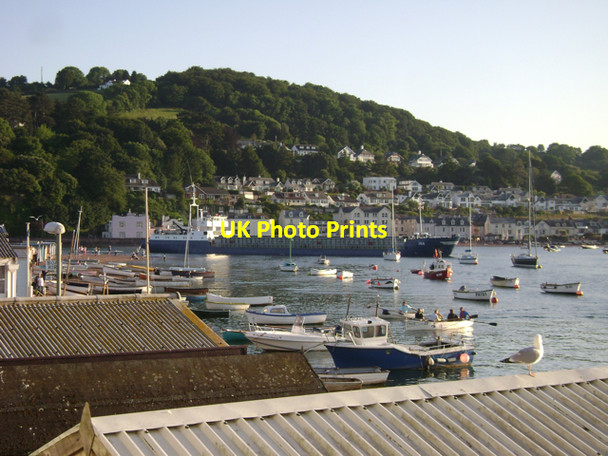 Photo 6"x4" Evening high tide, Teignmouth Harbour Teignmouth c2009