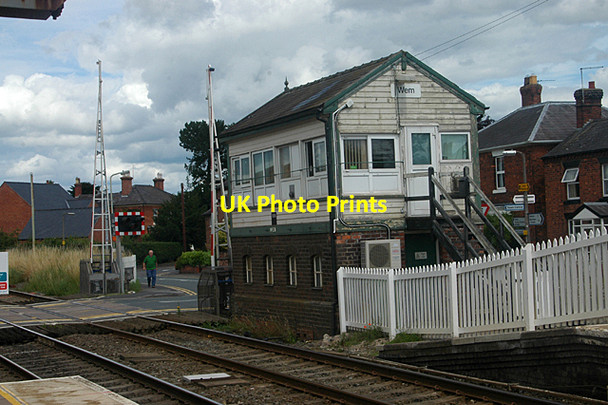 Photo 6"x4" Wem signal box Wem c2009