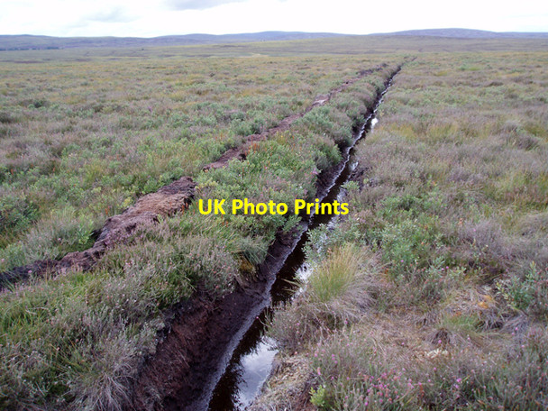 Photo 6"x4" Moorland ditch Tomlachlan Burn c2009