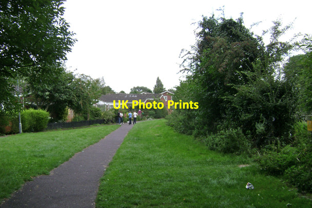 Photo 6"x4" Canalside open space near Arncliffe Way, Woodloes Park Warwick c2009