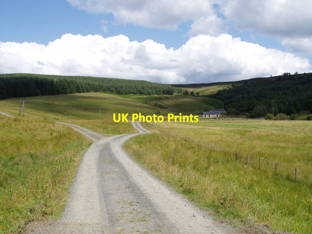 Photo 6"x4" Lightpipe, near Kielder, Northumberland, with surrounding fields Kielder c2009