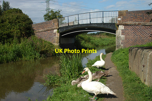 Photo 6"x4" Canal bridge on NCR 5 & 56 Wervin c2009