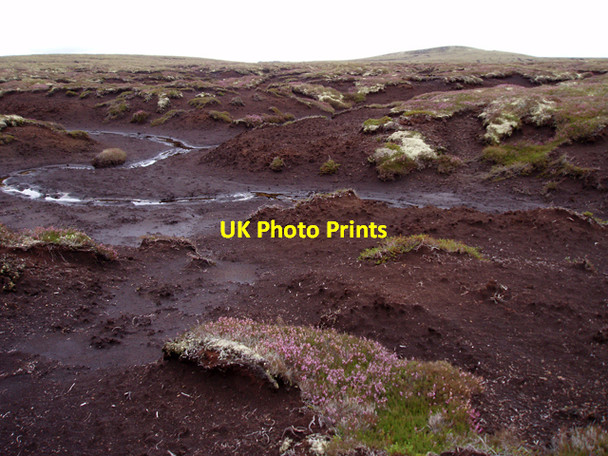 Photo 6"x4" Peat hags, Foregin Hills Foregin c2009
