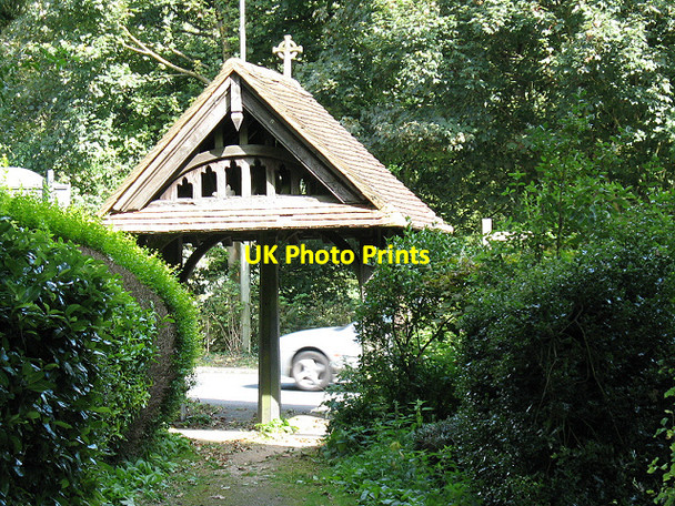 Photo 6"x4" St Katharine's church Merstham: lych gate Merstham c2009