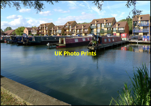 Photo 6"x4" Peartree Bridge Marina Milton Keynes c2009