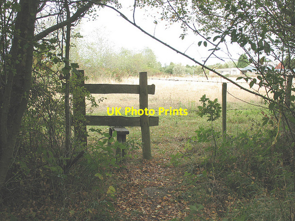 Photo 6"x4" Stile at the boundary of Joan Beech Wood Winterbourne\/TR0657 c2009