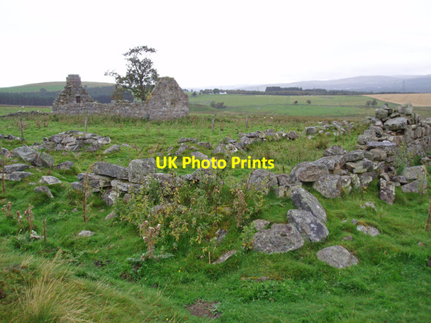 Photo 6"x4" Ruined steading and house,  Craggan Farm Cromdale c2009