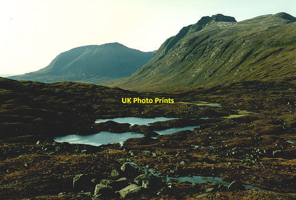 Photo 6"x4" View west over Lochan a' Choire Dhuibh S\u00e0il Mh\u00f2r\/NG9360 c1991