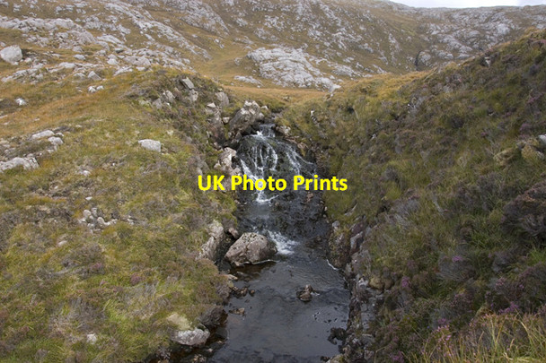 Photo 6"x4" Falls above Loch Uladail Mealasta\/NA9924 c2009