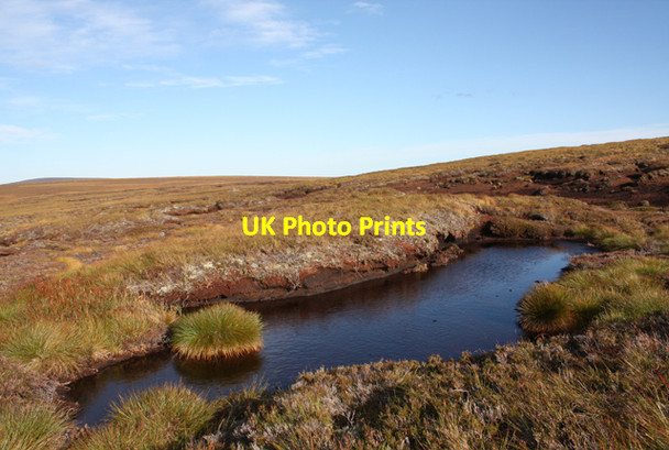 Photo 6"x4" Watery peat hag, An Lurg An Lurg c2009