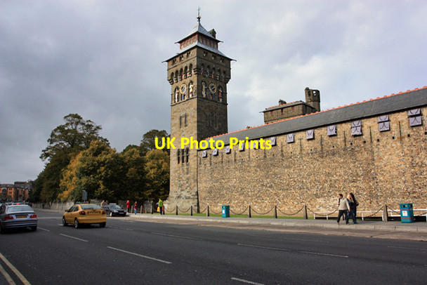 Photo 6"x4" Cardiff Castle Clock Tower Cardiff\/Caerdydd c2009