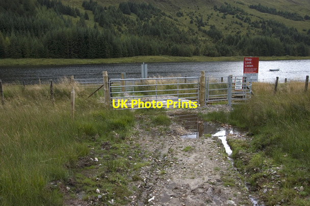 Photo 6"x4" Railway crossing. Lochan na Bi Clifton\/NN3230 c2009