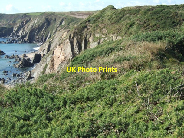 Photo 6"x4" Cliffs above Marloes Sands Marloes c2009