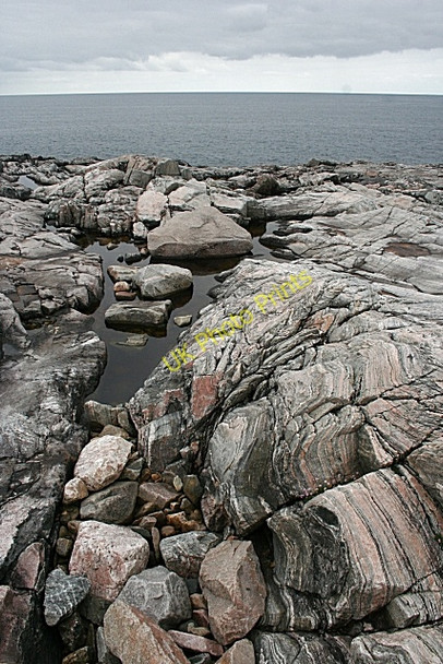 Photo 6"x4" Lewisian Gneiss Islibhig c2009
