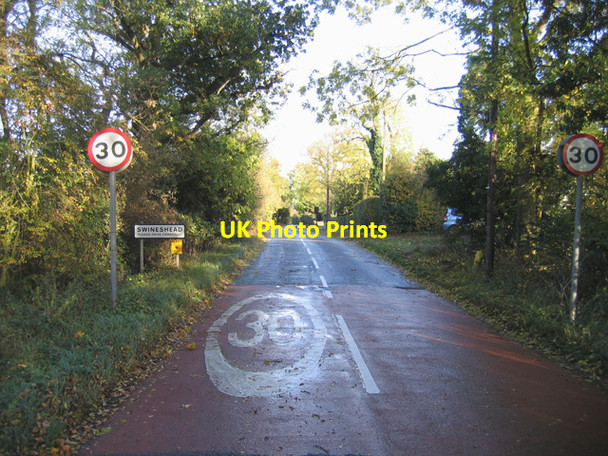 Photo 6"x4" Entering Swineshead, Beds Swineshead\/TL0565 c2009