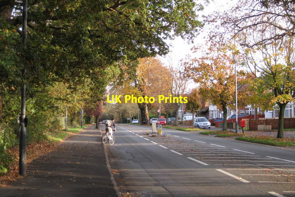 Photo 6"x4" NCN Route 41 crosses Radford Road Royal Leamington Spa c2009