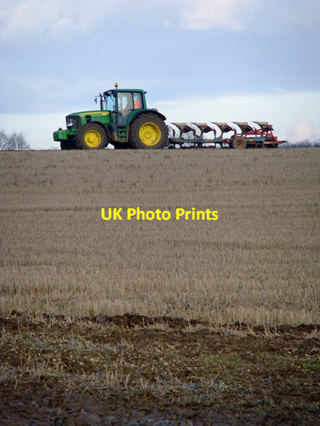Photo 6"x4" Ploughing near Melton Ross Melton Ross c2009