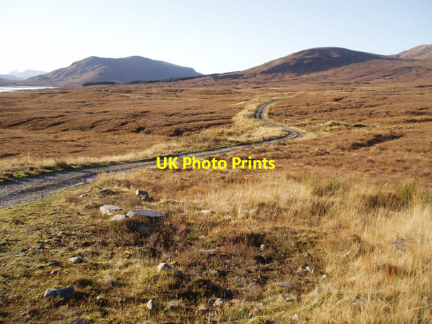 Photo 6"x4" Boggy moorland west of Fannich Lodge Fannich Lodge c2009