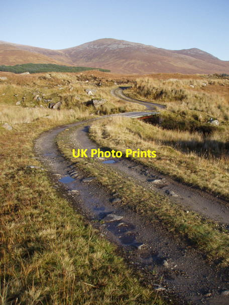 Photo 6"x4" Track north of Loch Fannich Fannich Lodge c2009