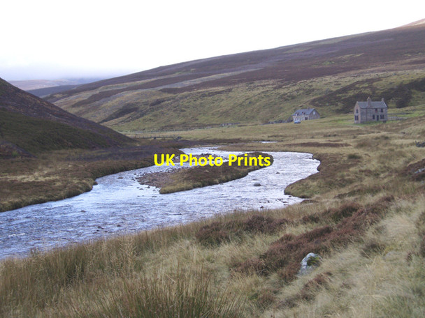 Photo 6"x4" River Gairn near Corndavon Lodge Black Hillock\/NJ2402 c2009