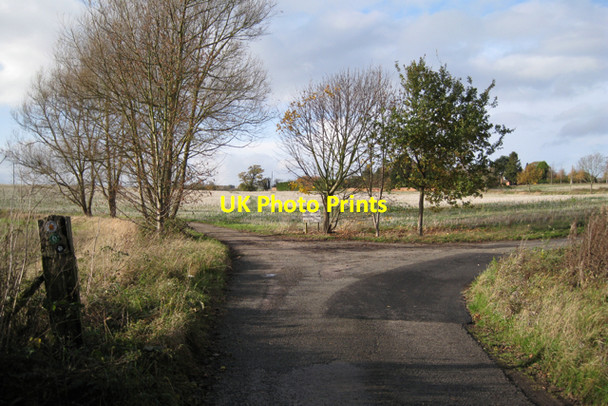 Photo 6"x4" Junction of footpaths south-east of Middle Woodloes Warwick c2009