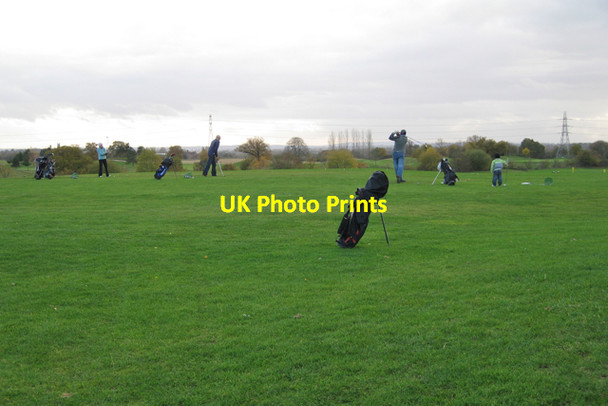 Photo 6"x4" Practising fairway shots, The Warwickshire Guy's Cliffe c2009