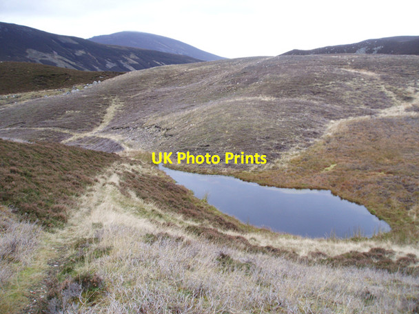 Photo 6"x4" Small lochan above River Gairn Wester Shenalt c2009